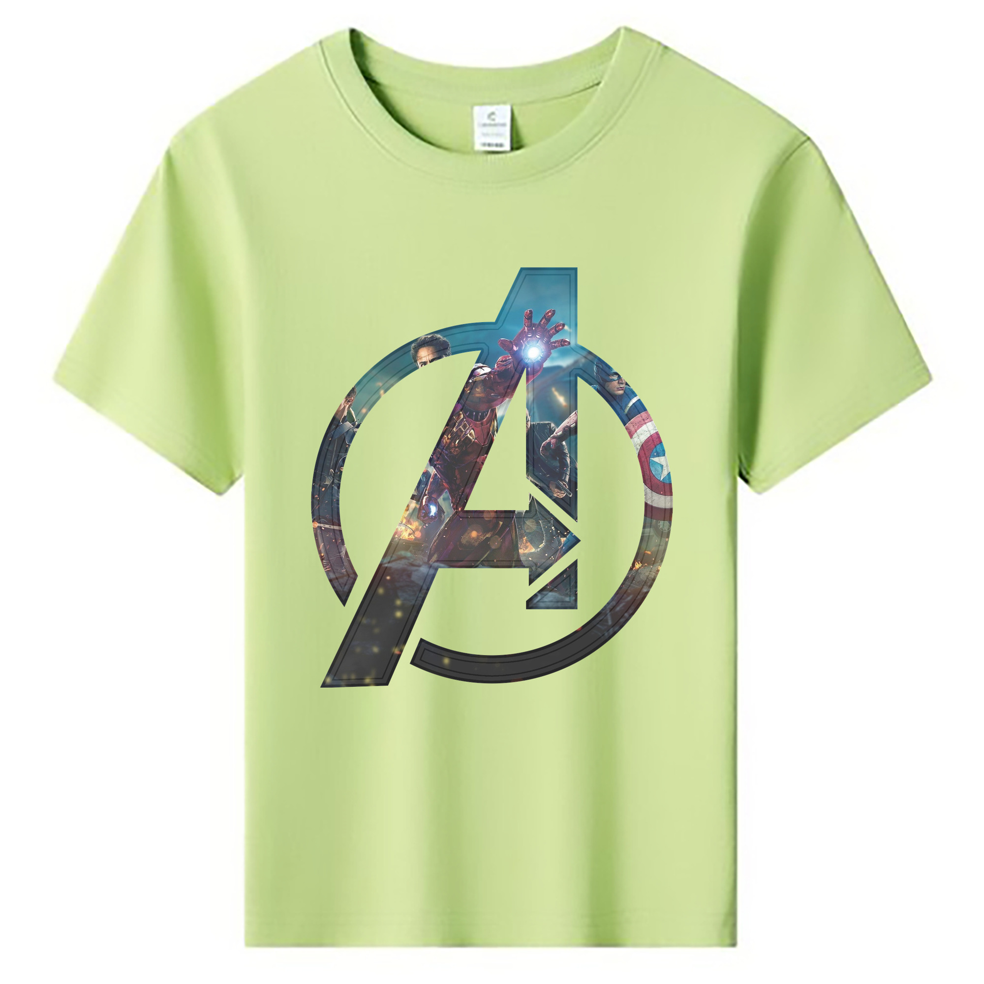 （画像用） アベンジャーズ The Avengers 綿100％キッズTシャツ（フロントプリント）
